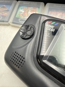 Sega Game Gear Console Lot 5 Games Carrying Case Charger Powers On Clean READ
