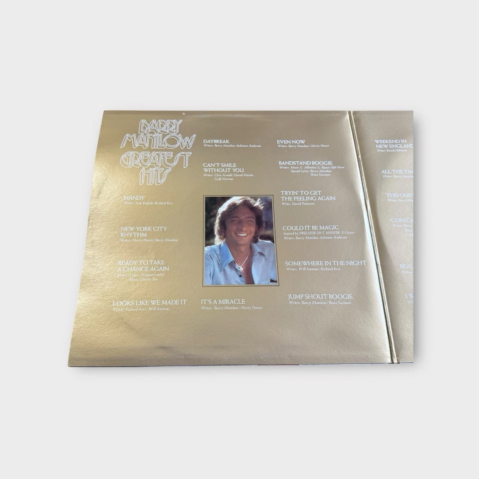 Barry Manilow Greatest Hits Vinyl LP Gatefold 2 Vinyl EMI Records 1978 AL8601 - Image 2 of 4