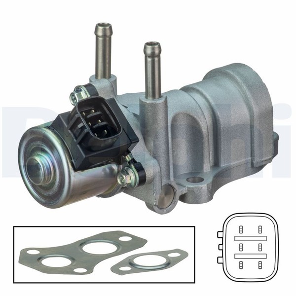 AGR Ventil Delphi EG10440-12B1 FüR Toyota Corolla Avensis 12V Verso CDE120_-image