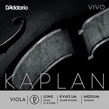 D'Addario Kaplan Vivo Viola D String, Long Scale, Medium Tension