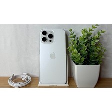 Apple iPhone 16 Pro Max 256GB White Titanium - Fully Unlocked - Good Condition