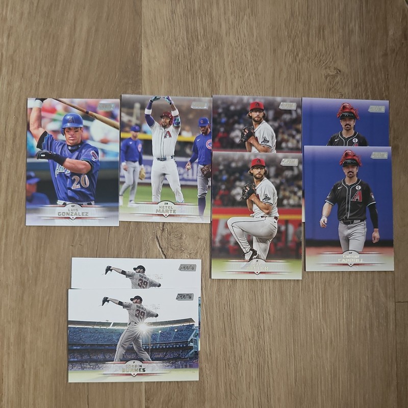 Arizona Diamondbacks Team Lot - 8 cards  2025 Topps Stadium Club -