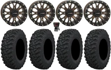 System 3 ST-3 Bronze 15" Wheels 32" Trekker Tires Yamaha Wolverine RMAX