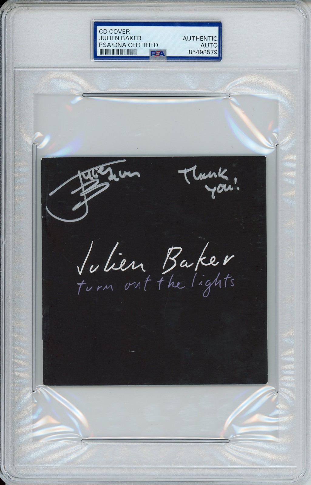 Julien Baker Turn Out The Lights CD Cover Book Psa Dna Boygenius