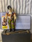 GI JOE Vintage Action Figure ZANZIBAR Complete with File Card 1987