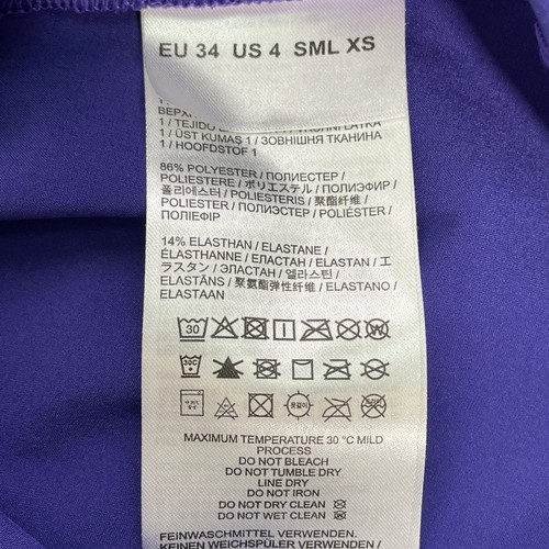 Bogner Sleeveless Purple Drawstring Mock Neck Golf Dress Women's Sz 4 - Picture 12 of 14