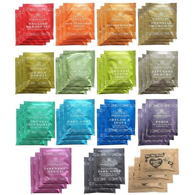 Tea Bag Sampler Gift Set 10 Flavors Individually Wrapped Great Office Home New