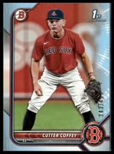 2022 Bowman Draft #BD-200 Cutter Coffey Sky Blue #/499
