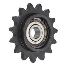 Idler Sprocket, 9mm Bore 3/8" Pitch 15 Tooth, Carbon Steel with Bearing