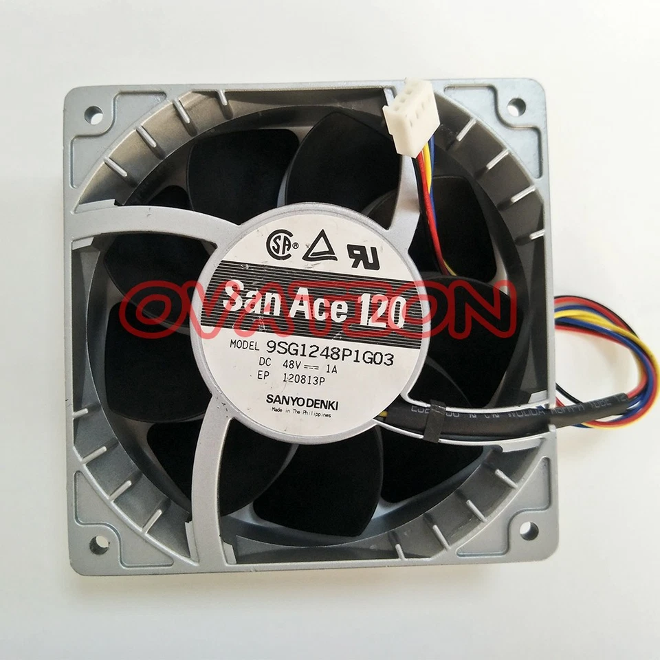 NEW FOR 1 PCS SANYO FAN SAN ACE 120 9SG1248P1G03 DC 48V 1A 12CM 12038 - Image 2 of 4