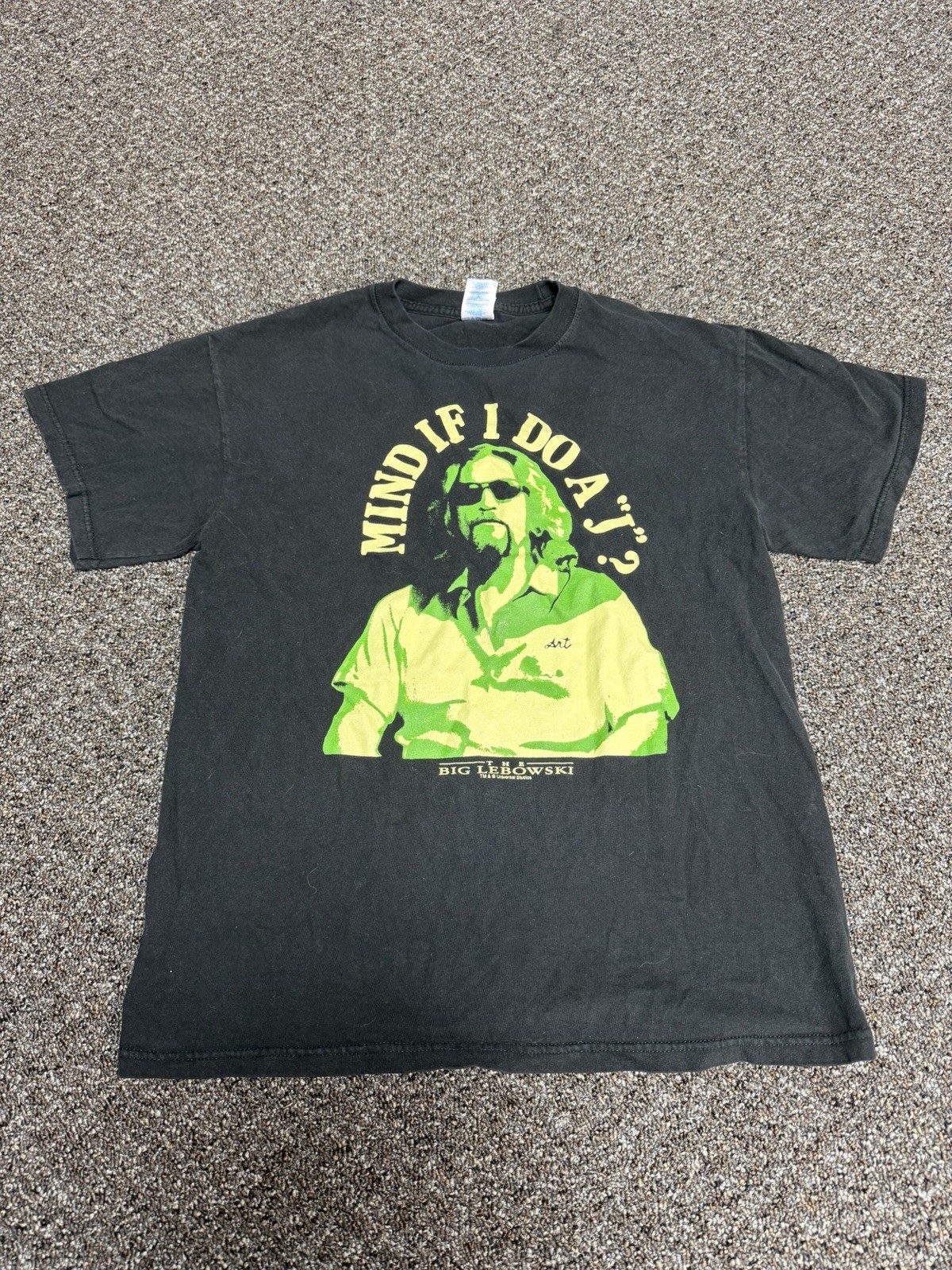 Vintage The Big Lebowski Tee Shirt 2000s Black Size Medium Mind If I Do A J