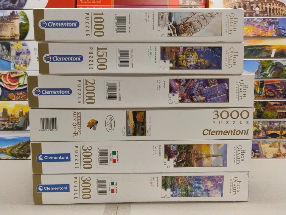 LOTTO PUZZLE CLEMENTONI DA 1000 A 3000 PEZZI - USATI - DESCRIZIONE PIU' INFO - Immagine 2 di 2