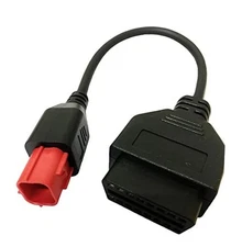 SuperOBD for Euro5 Adapter 6 Pin Motorrad Bike Diagnose OBD Motorcycle 6pin to 