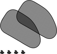 2PCS Car Window Sun Shades, Window Shade for Baby Effectively Block UV Black