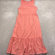 Old Navy Dress Womens Small Pink Cotton Tank Maxi Pullover Sleeveless Summer