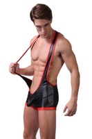 F Plus R Mens Faux Leather Jockstrap Bodywear Wrestling Singlet Outfits Black on sale F Plus R Mens Faux Leather Jockstrap Bodywear Wrestling Singlet Outfits Black on sale