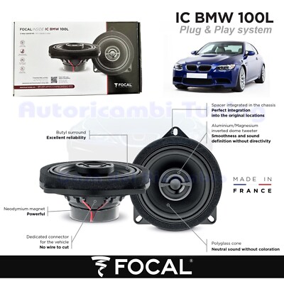 Coffers Speakers Coaxial Post Focal Plug & Play Ic BMW 100l BMW Serie 3 E92