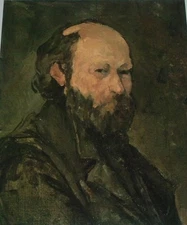 PAUL CEZANNE Self-Portrait French artist Post-Impressionist 11x11" Image Print