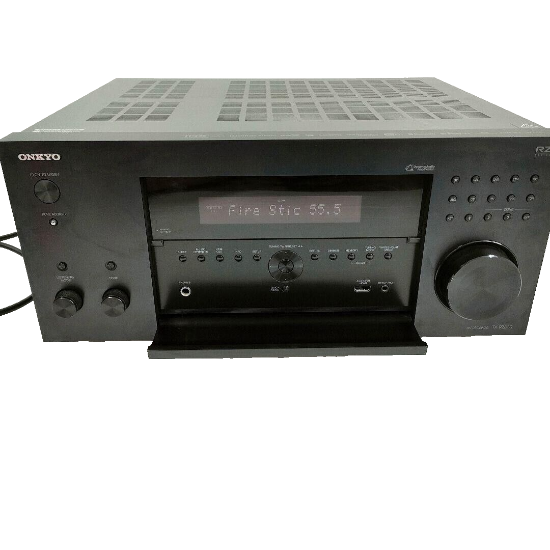 Working] Onkyo TX-RZ830 9.2-Ch Home Theater AV Receiver Black 