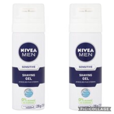 2   Nivea Men Sensitive Rasiergel Reisegröße 30ml