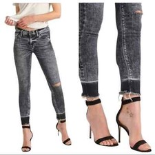 Hudson Nico Super Skinny Crop Jeans in Pepper Size 31 NWT