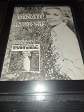 Dinah Shore Crying Time Rare Original Promo Poster Ad Framed!