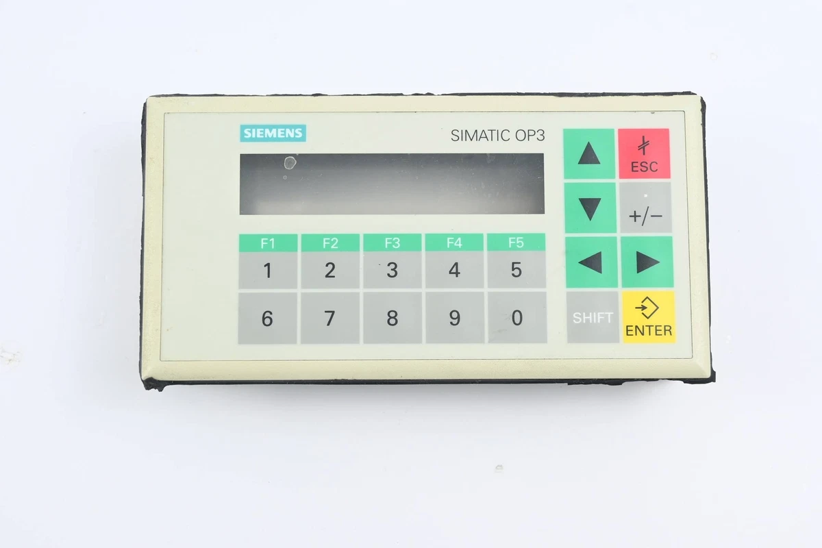 Siemens Front OP3 Panel 6AV3503-1DB10 – Rahmen Ok, Gebraucht