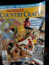 handmade country crafts magazine  instruction book complete