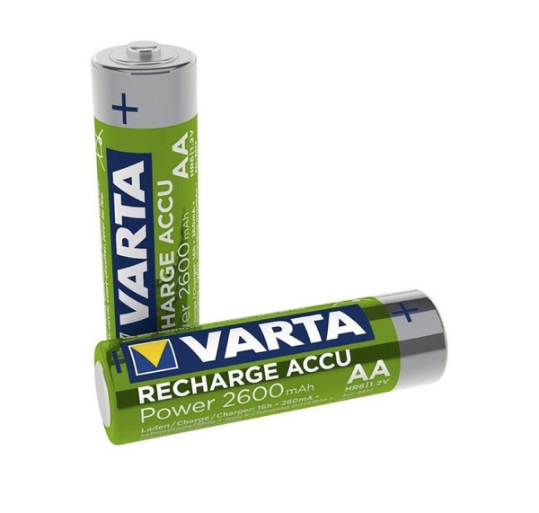 2 X Varta Akkus Aa Mignon 2600Mah Batterie Vorgeladen F. Ua. Spielzeug Modellbau-image