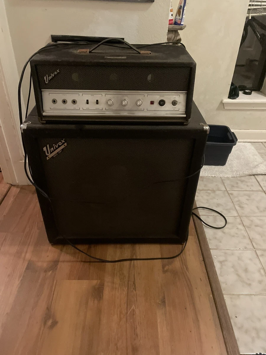 Univox 15 Inch Tube Bass Amplifier Amp Vintage 60s