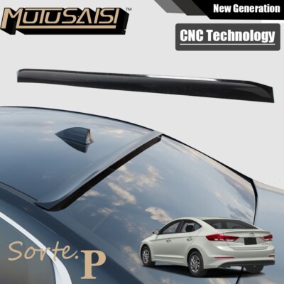 Fit Hyundai Elantra 17-20 Sedan Rear Roof Spoiler Wing Lower Kick Ducktail Style