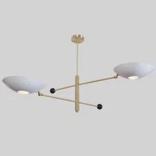 Wall Chandelier Stilnovo Style Double Shade Sputnik Ceiling Penda  Light Fixture