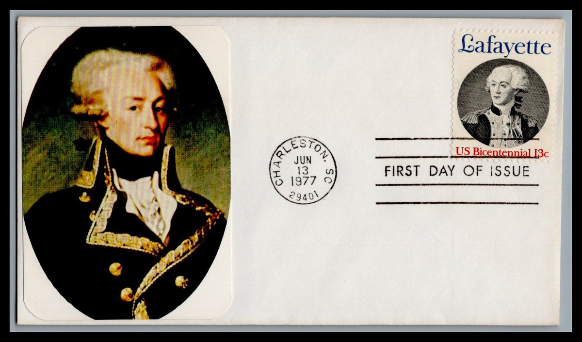 C2mnc様 ご確認下さい。 US FDC # 1716 13c Lafayette unknown 1977, 9M693 | eBay
