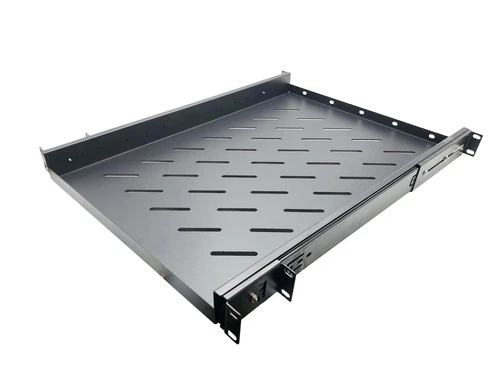 19" Rack Mount ADJUSTABLE Pull-Out Sliding Keyboard Mouse Network Shelf Tray