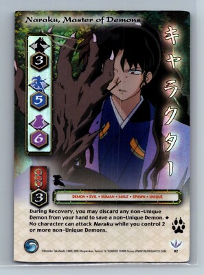 Inuyasha TCG - Naraku, Master of Demons 92 - FOIL Rare - Score Kassen