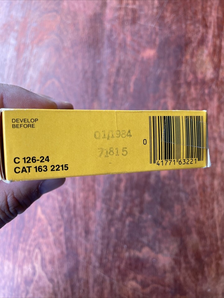 Kodak Kodacolor II 126 Film 24 Exposures C12624 Color Negative Film EXP 01/1984 eBay