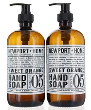 2 Newport and Home Sweet Orange Hand Soap 16oz