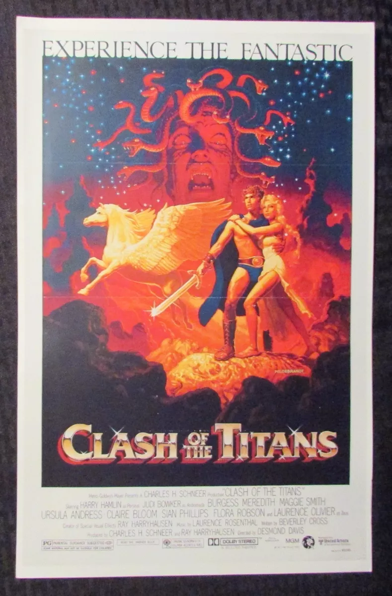 CLASH OF THE TITANS 11x17 Mini Movie Poster VF- 7.5 Harry Hamlin