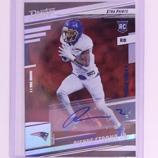 2022 Prestige NFL Xtra Points Pierre Strong Jr Rookie Auto Patriots