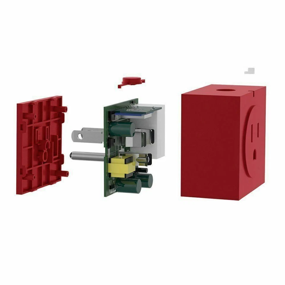 Zettaguard S31 Mini WiFi Smart Remote Control Timer Switch Power Socket (Red) - Image 4 of 4