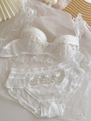 Japanese Sweet Lolita Mori Girls Underpants Briefs Panties Bra Sets Underwear