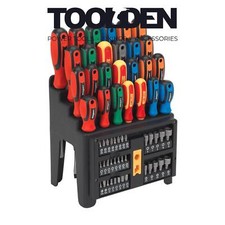 Image of Sealey S01152 Screwdriver, Bit & Nut Driver Set 61pc