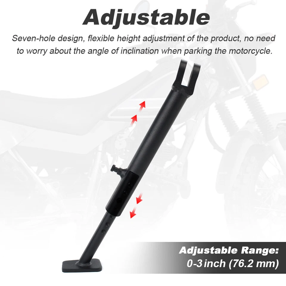 Adjustable Kickstand Sidestand Drop Support Leg Fit For Yamaha TW200 1987-2025 - Image 4 of 4