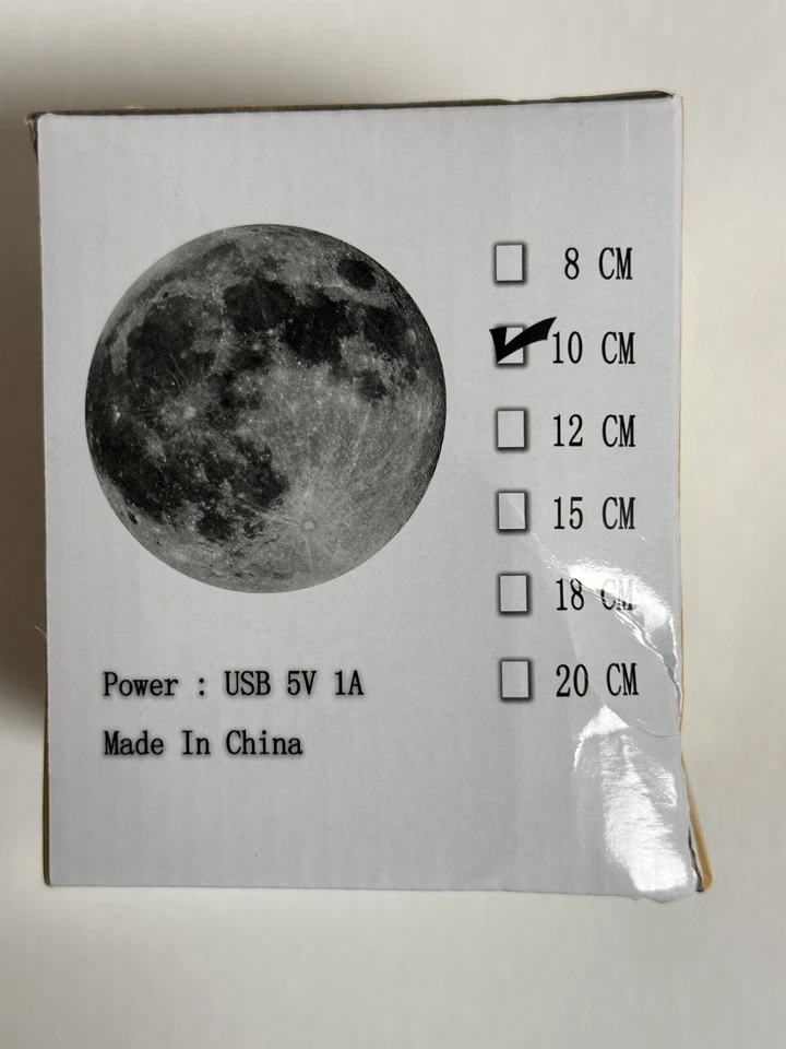 Lámpara Luna 3D Blue Star Kicker con Astronautas Nueva Sin Usar Foto 2 de 4