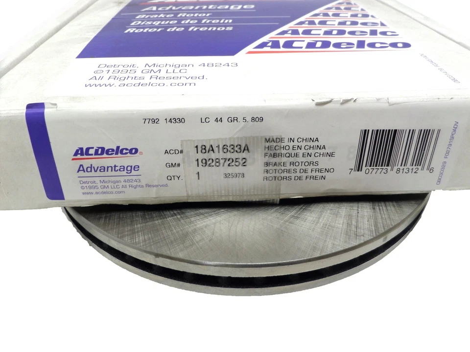 2 Vented Front Brake Rotor 18A1633A ACDelco for 2001-2006 Hyundai Santa Fe - Image 3 of 4