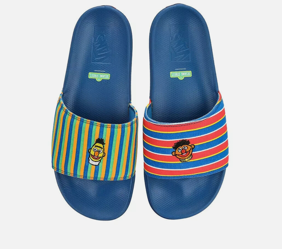 NEW Vans X SESAME STREET Ernie and Bert SLIDES Men\'s Size 4 SLIDES DA UOMO VANS OFF THE WALL SESAME STREET BERT & ERNIE  main image 2