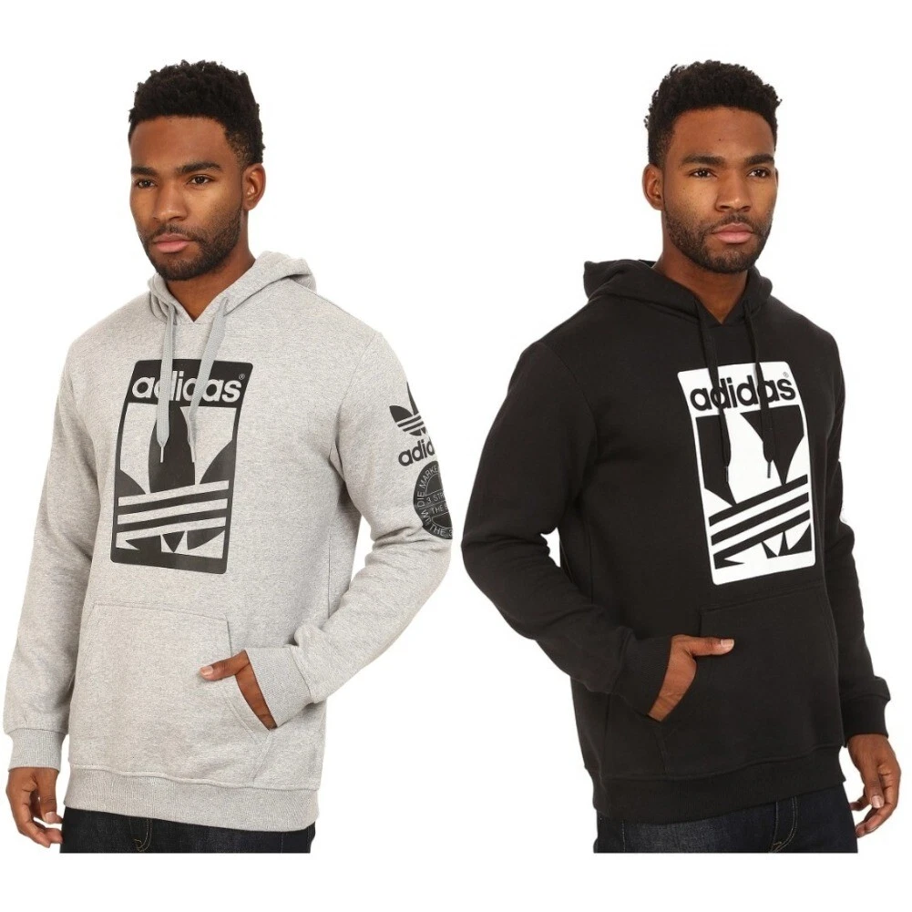 Adidas Men's Original Trefoil Street Graphic Front Pocket Active Pullover Hoodie Review
