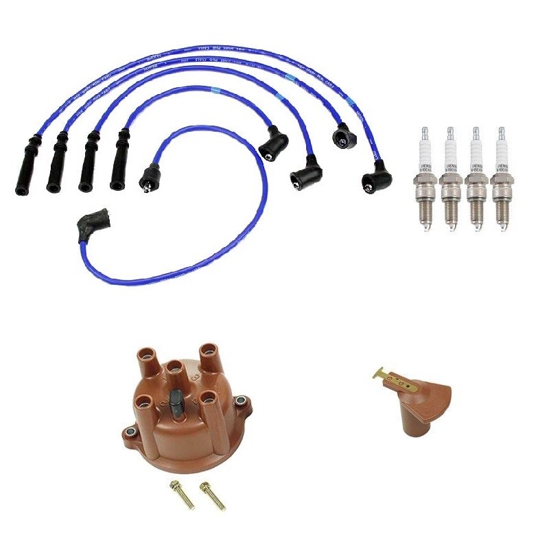 TK1097-07 : Fit 86-90 Toyota Pickup 2.4L Tune Up Kit, Filter Cap Rotor Plug Wire