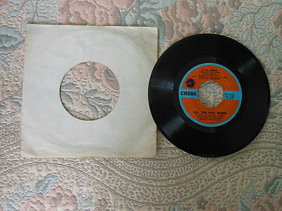 ETTA JAMES All the Way Down / Lay Back.. 7'' Vinyl 45 Runden 1973 sehr guter Zustand - ohne Cover