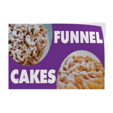 Decal Stickers Funnel Cakes Restaurant Cafe Bar E Vinyl Store Sign Label
